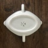 White Limoges porcelain gravy boat