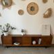 Vintage low oak sideboard (shallow)