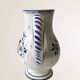 Moutiers earthenware jug, hand-painted blue decoration.