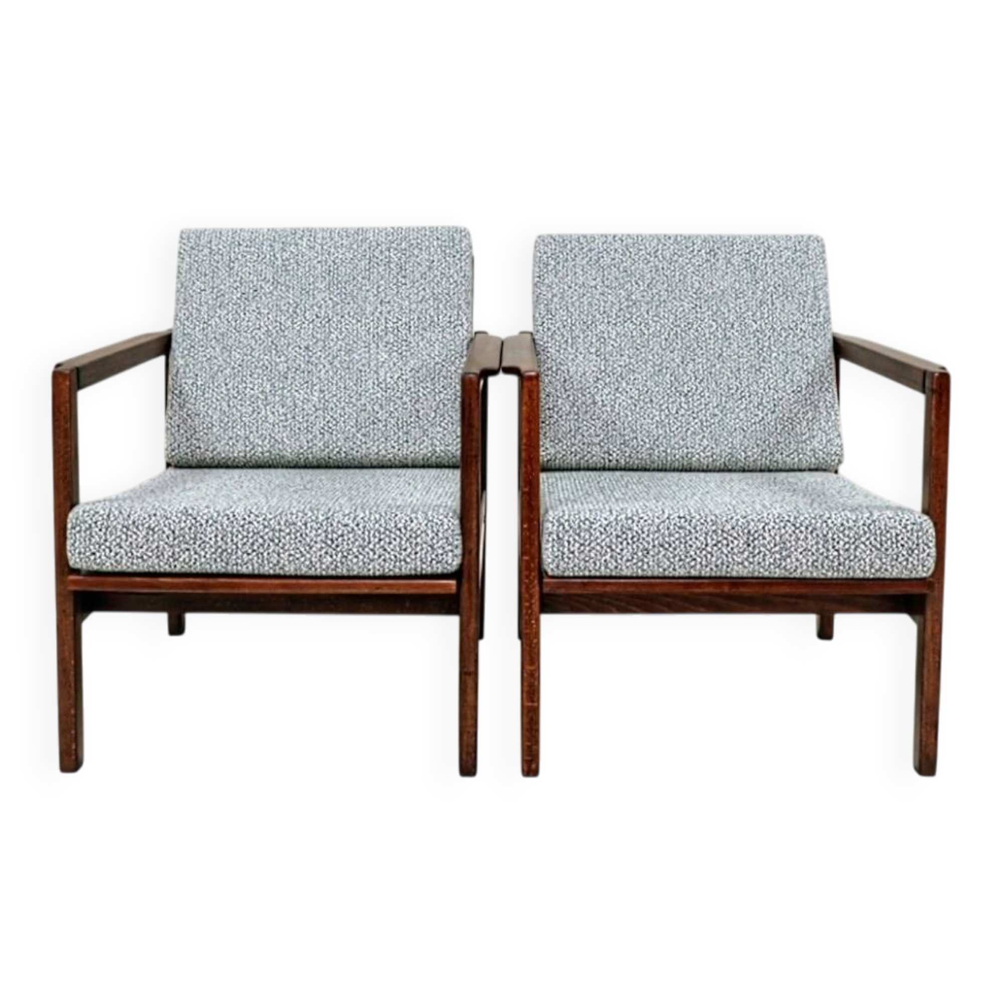 Paire de fauteuils des années 1970 moderniste design