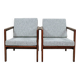Paire de fauteuils des années 1970 moderniste design