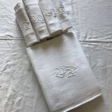 Tablecloth and towels with monogram