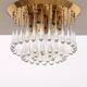 Set of two J.T. Kalmar Murano Raindrop hanging lamps, 1970 Austria