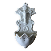 Small old stoup in white porcelain late 19th century