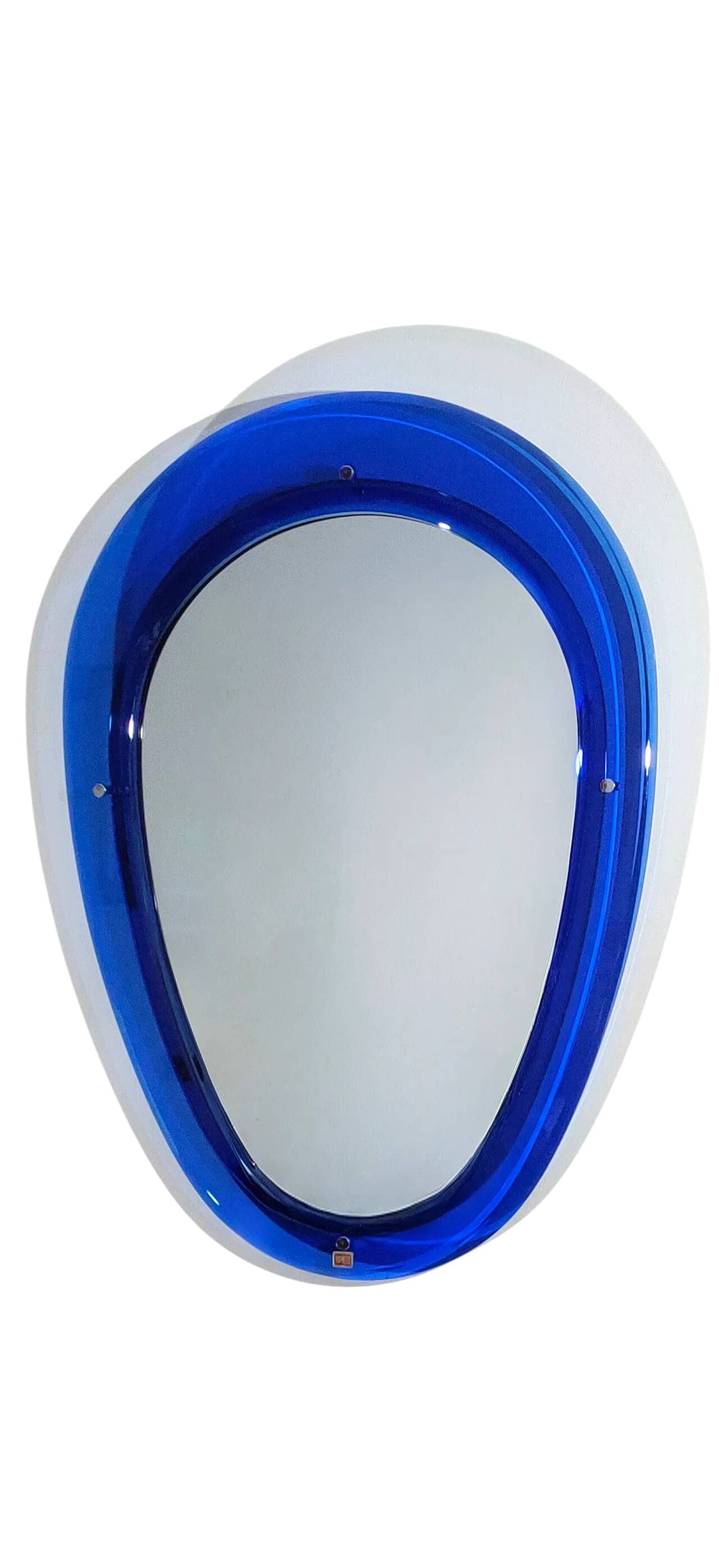 Miroir en forme de goutte Sena Cristal, Italie 1975