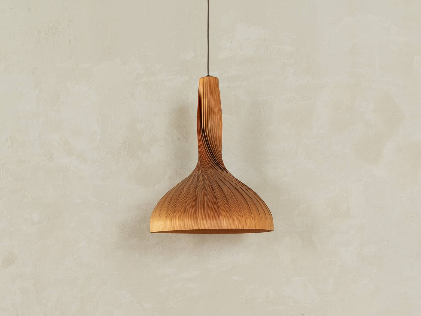 Wooden Lamp by Hans-Agne Jakobsson, 60s