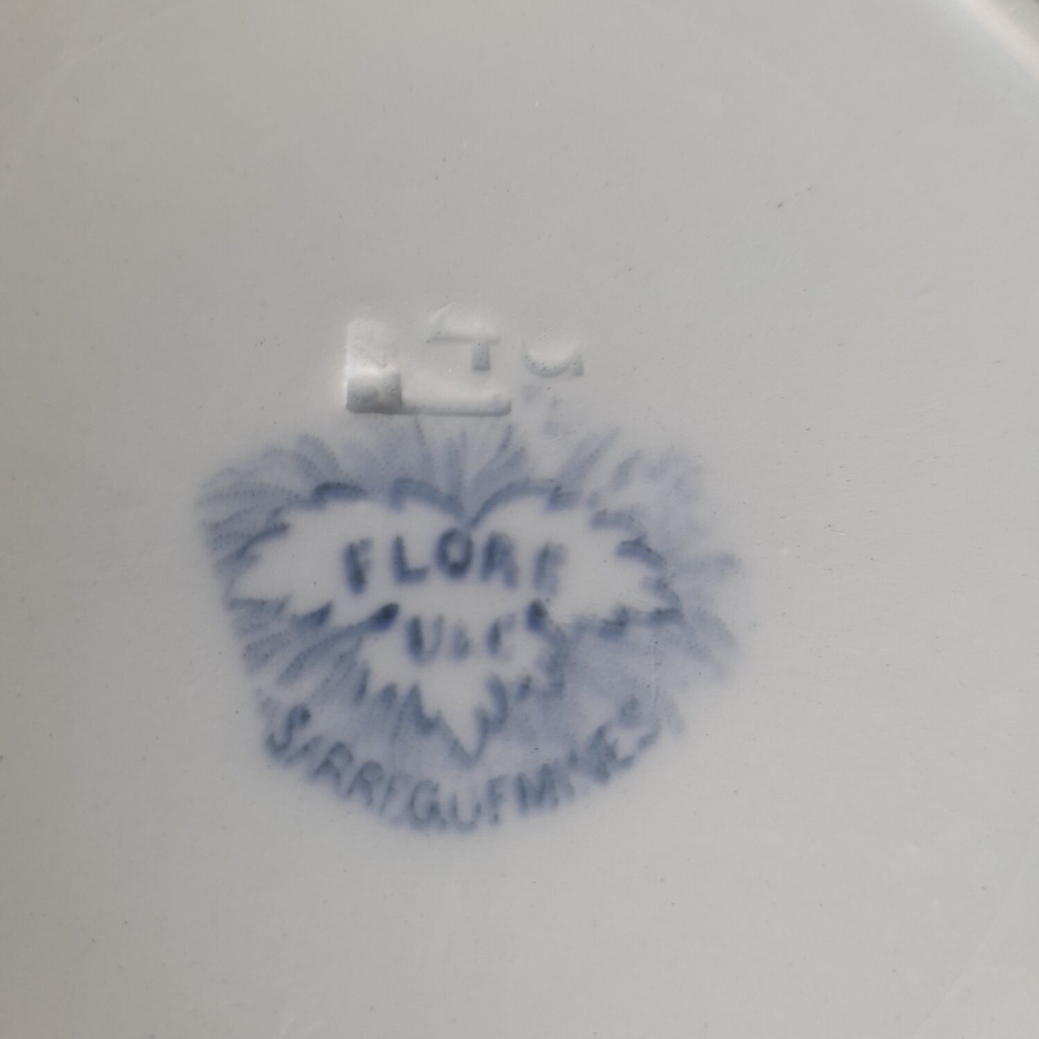 Hollow plates Flora of Sarreguemines - lot of 5