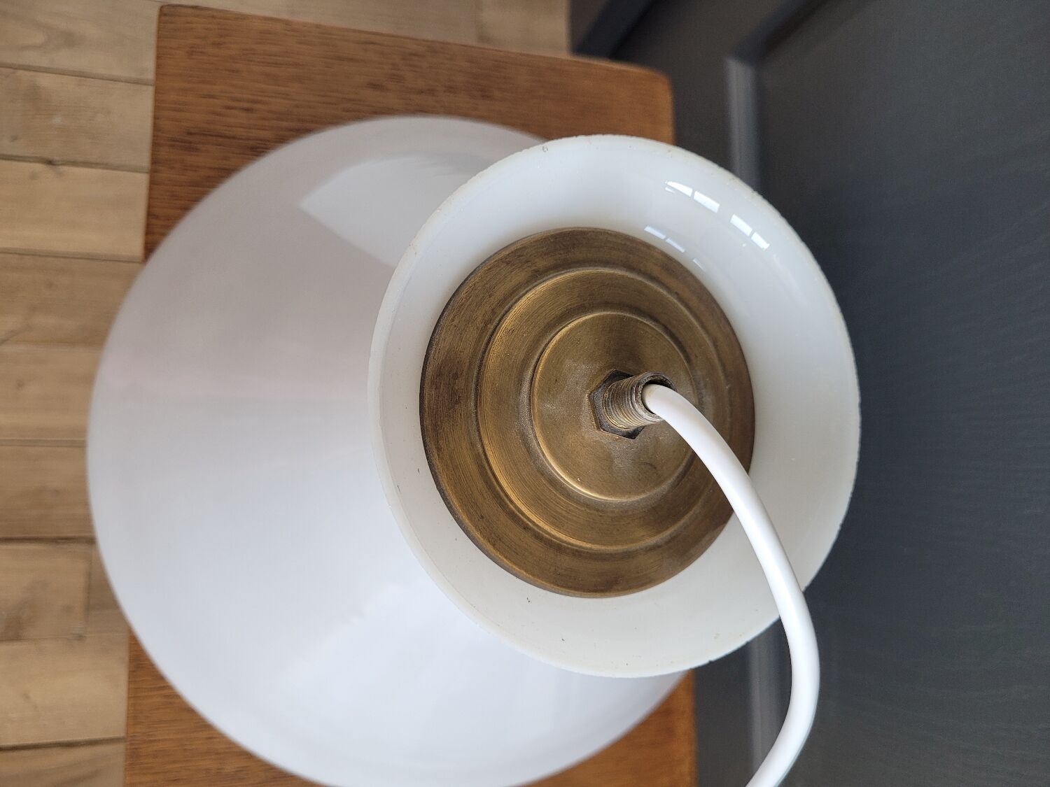 Opaline pendant light