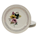 Set of 6 flat plates. Digoin Sarreguemines. Bouquet model.