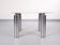 Wolfgang C.R. Mezger Marble on steel coffee table 1980s