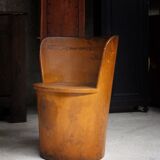 Trunk armchair Kubbstol Suede 1900
