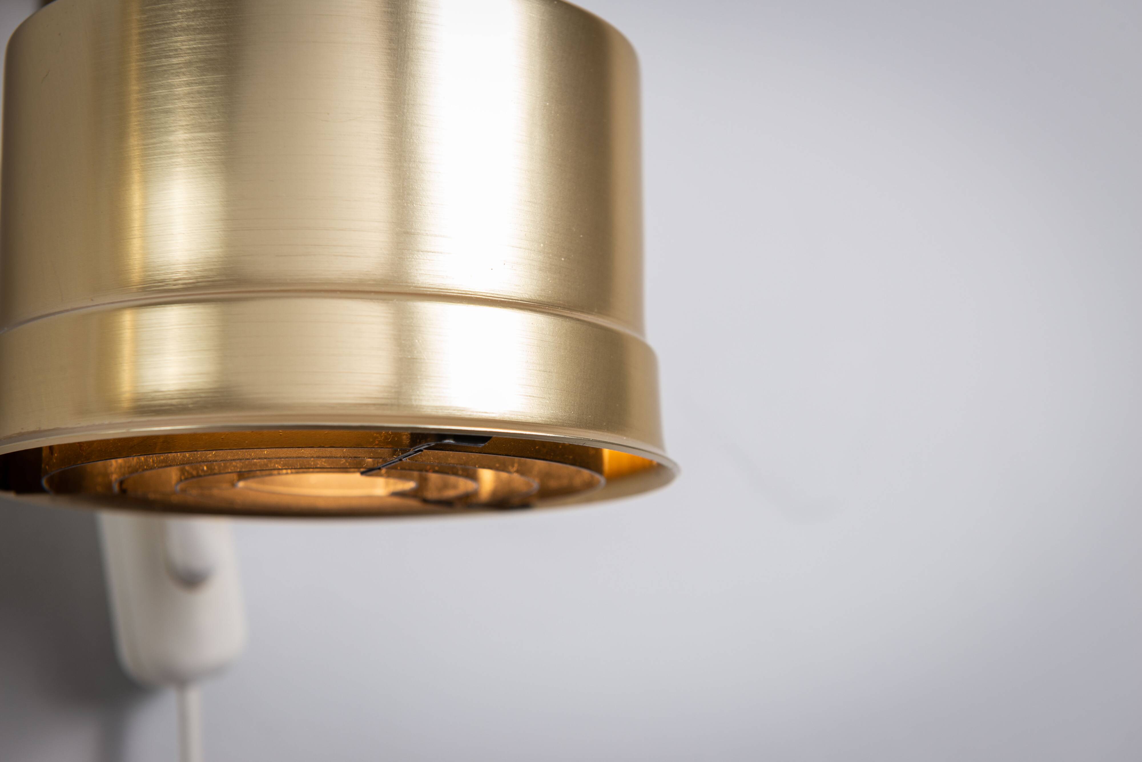 Pair of adjustable wall lamps designed by Per Sundstedt for Kosta Lampan