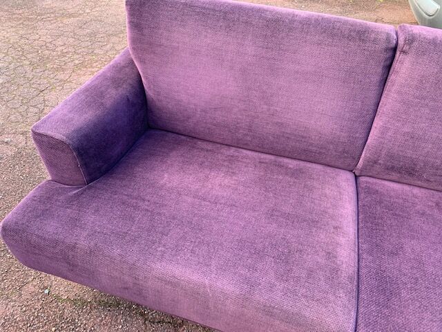 Set of 2 purple Cassina Nest sofas