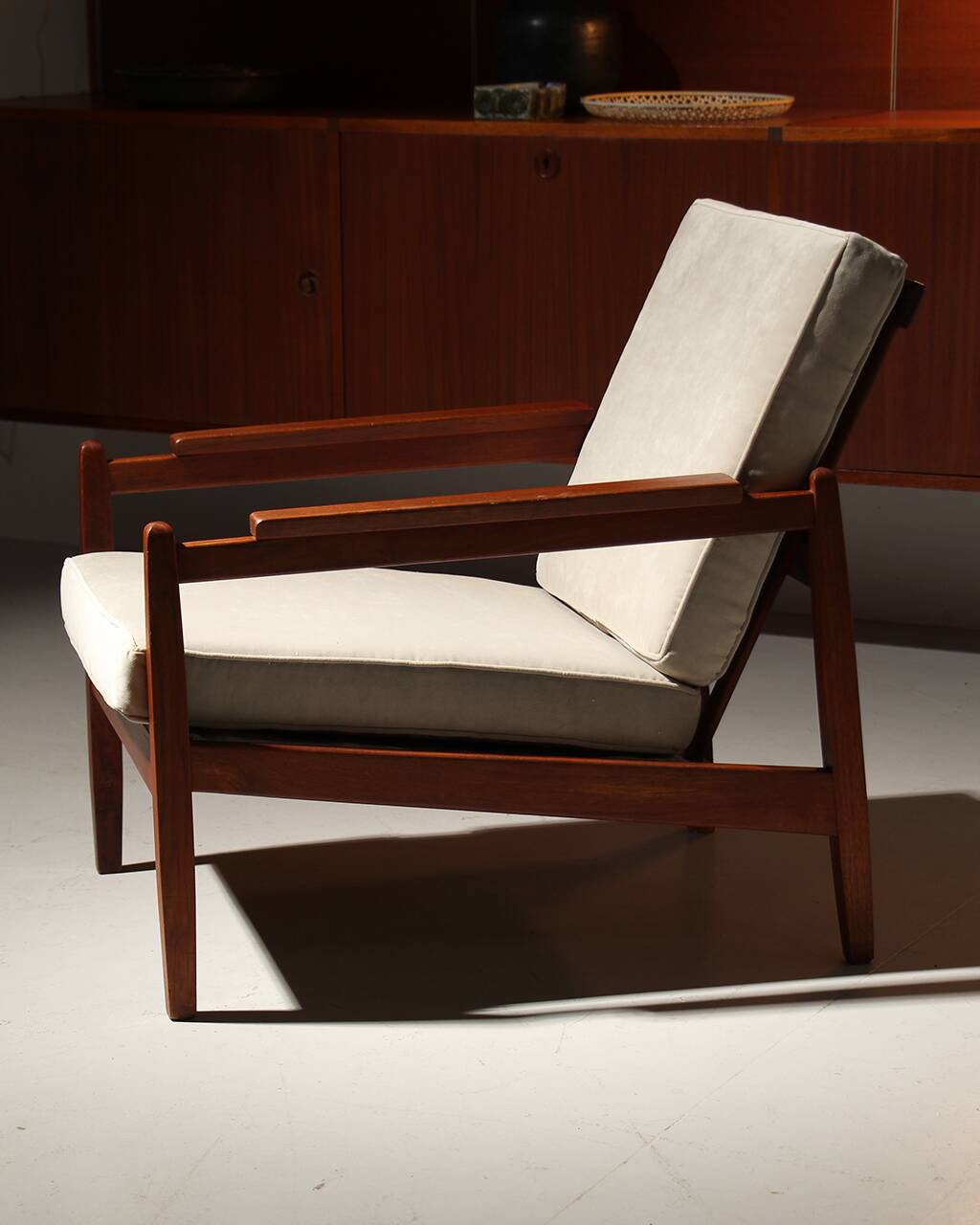 Vintage Scandinavian teak armchair