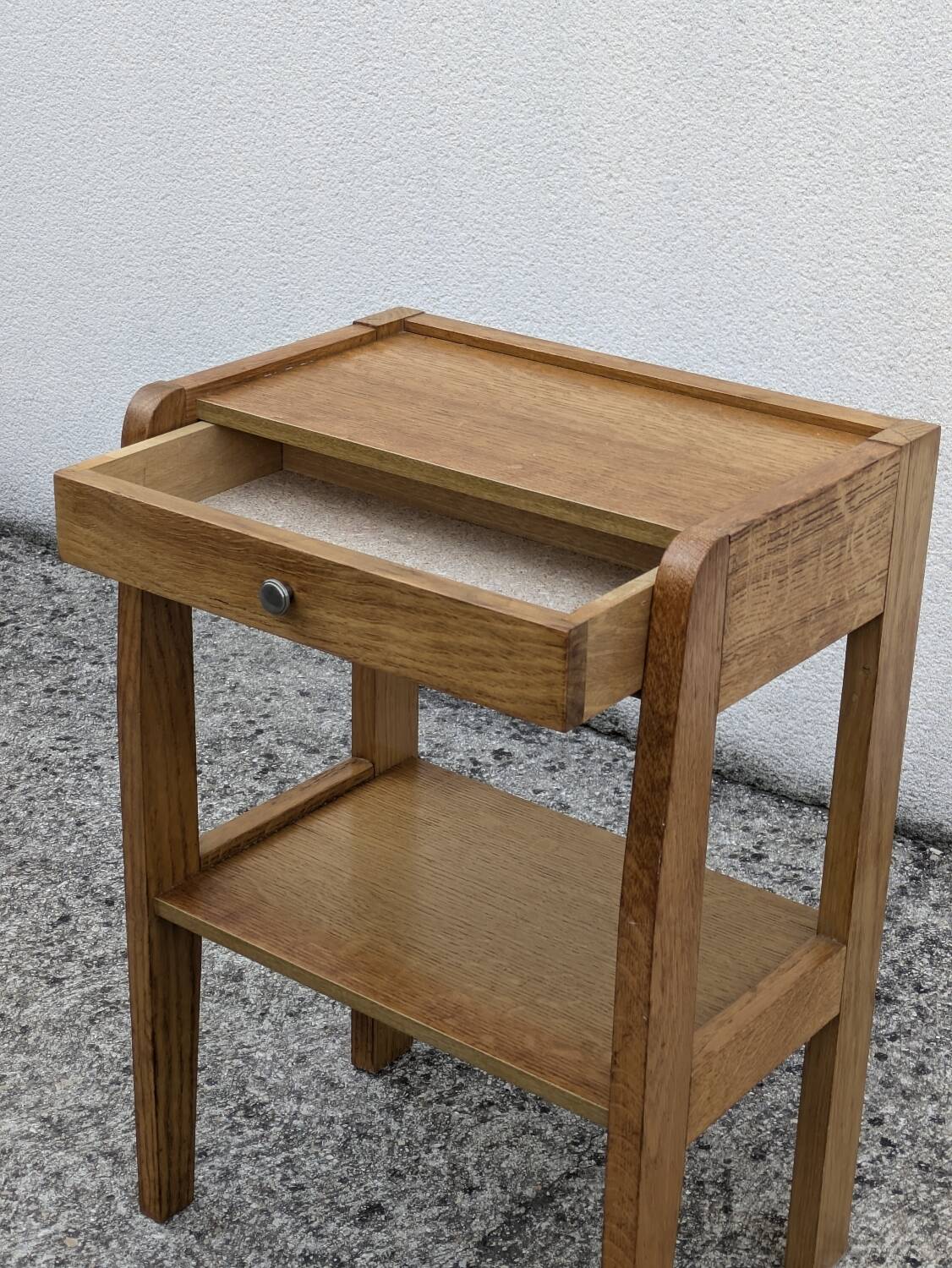 Vintage modernist bedside table 1950 1960