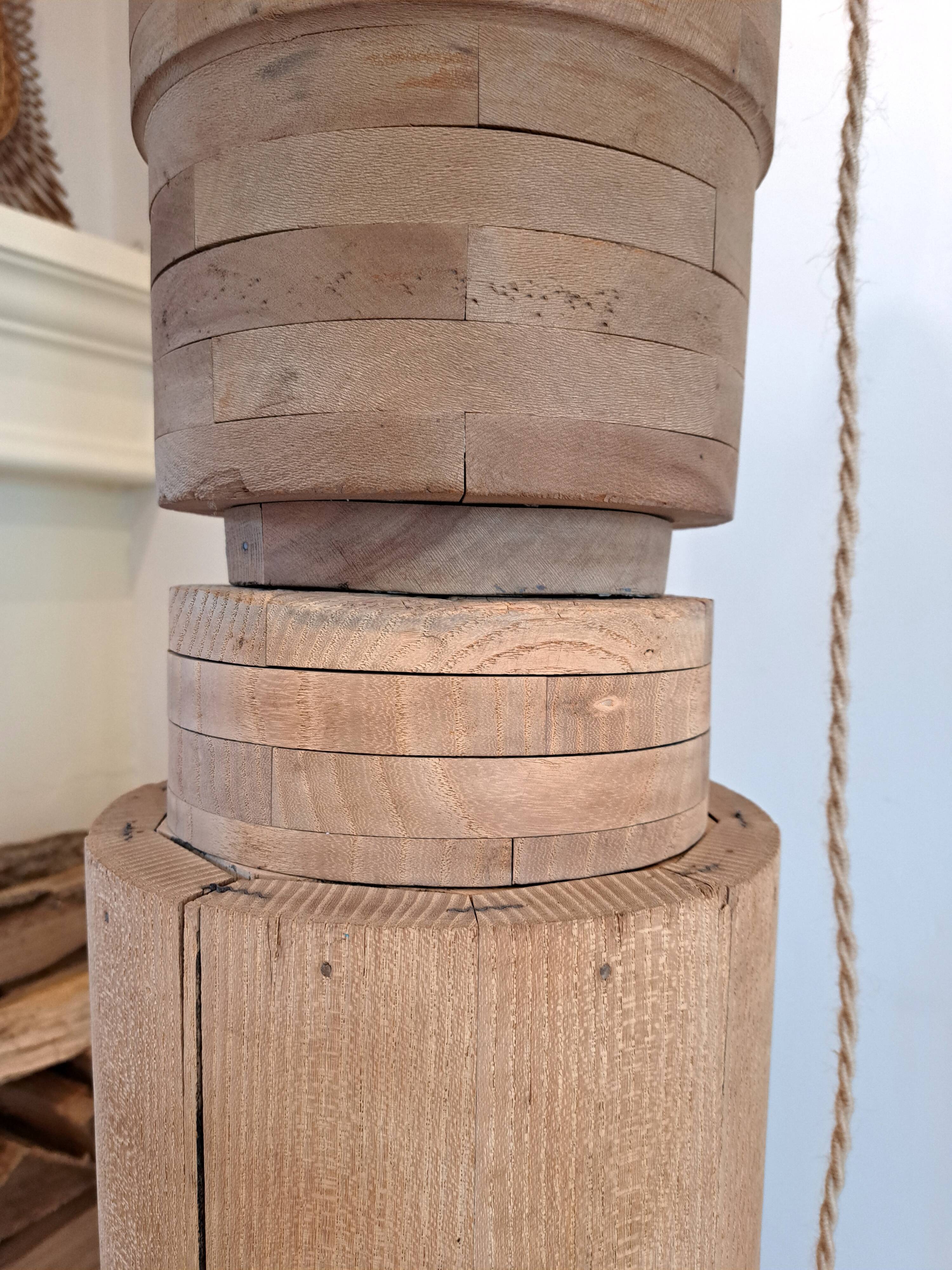 Vintage pulley floor lamp revisited