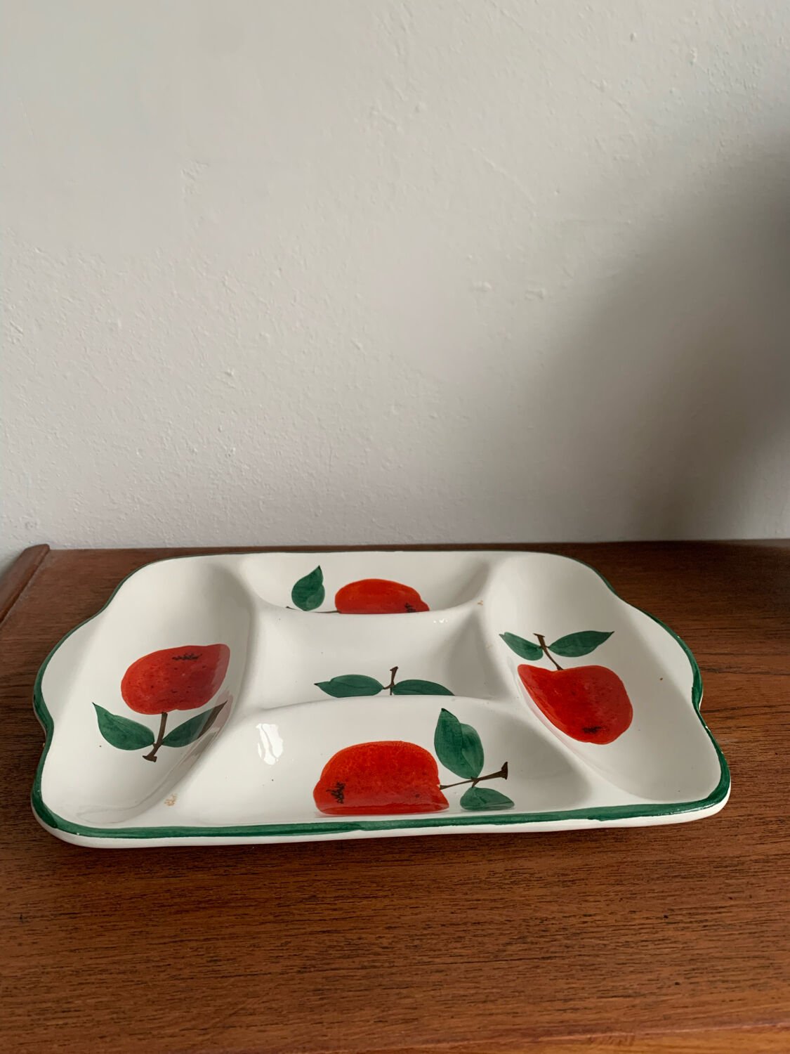 Italian earthenware top, hand painted 1963