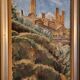 Oil painting by Hans Lindén / 1938 / San Gimignano, Italy