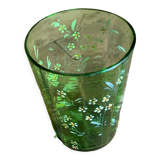 Hand-painted glass enamelled late 19th.