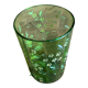 Verre peint main émaillé fin 19eme