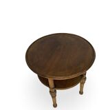 Petite table basse en noyer sculpté années 1920