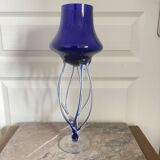 Ancient Medusa Cobalt Blue Cup Vase Jozefina Krosno Octopus Blown Glass