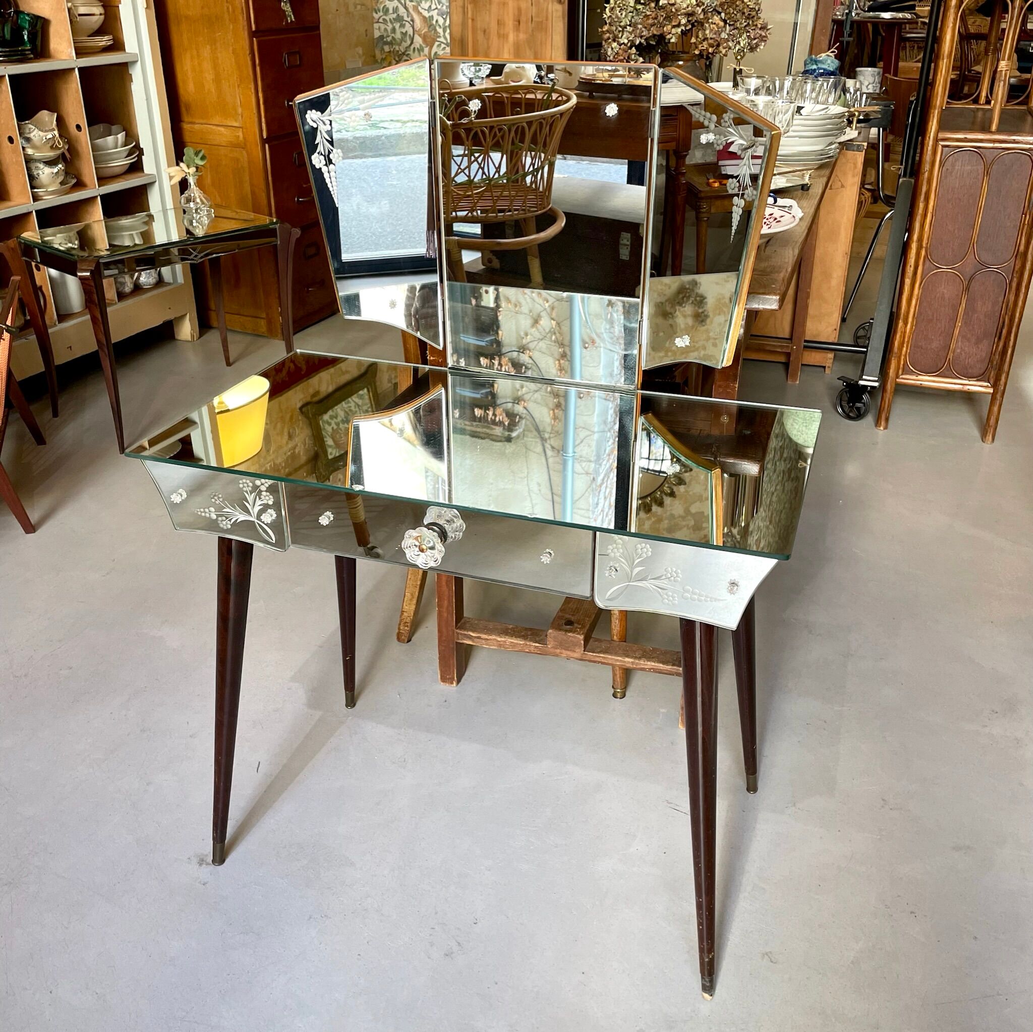 Coiffeuse miroir vénitienne