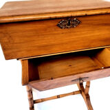 Old wooden sewing box
