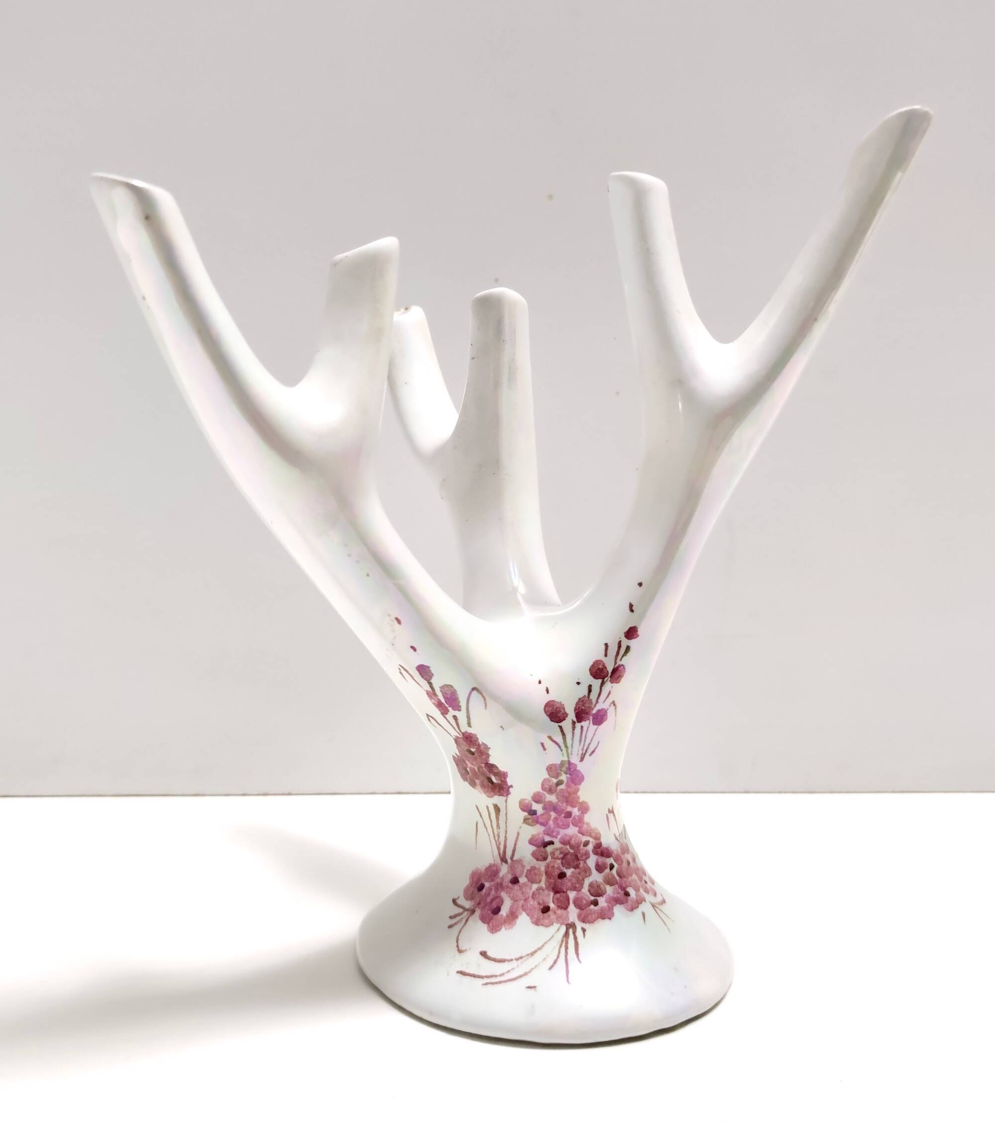 Branch-Shaped Glazed Ceramic Vase by Guido Andlovitz for Lavenia