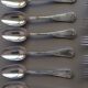 silver metal cutlery