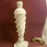 Ancient albatre twisted lamp foot