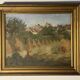 André Meaux Saint-Marc "rural landscape" Oil on canvas signed