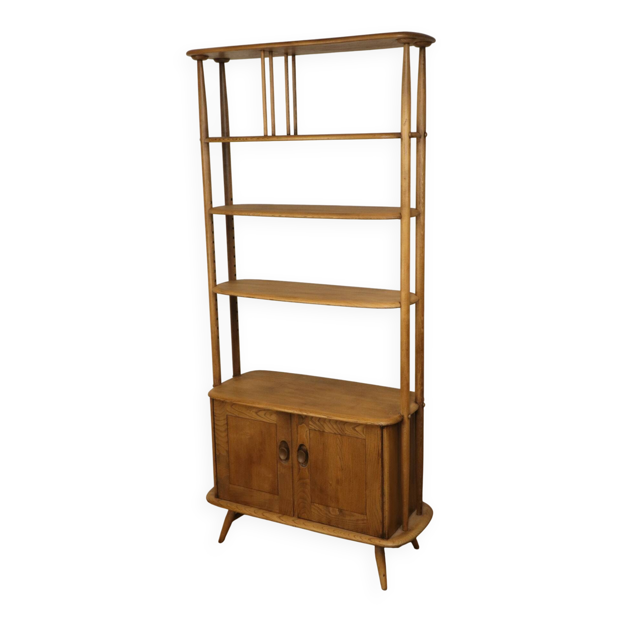 Vintage Ercol wooden bookcase, 1960