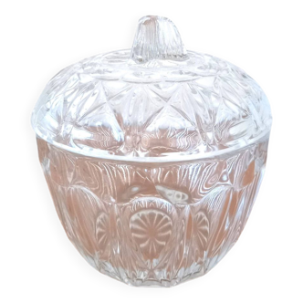 Glass sugar bowl