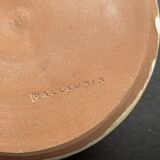 Pot with lid in stoneware vallauris