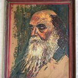 Old man painting