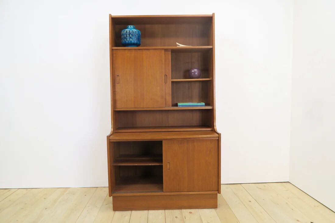 Teak bookshelf with storage unit, 1960s