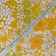 New sheet from the 70s orange flowers 240x300 vintage