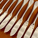 Christofle Perles 12-piece fish cutlery set, excellent condition