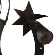 Sculpture d'Art populaire, coq en métal, années 50