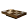 Designer coffee table with a checkerboard pattern attributed to Roberto Monsani 1970s.