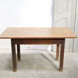 Vintage wooden farmhouse dining table