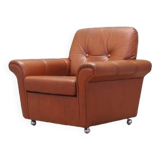 Leather armchair, Danish design, 1960s, production: Denmark