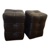 Pair of Calfskin Stools - Retro & Vintage