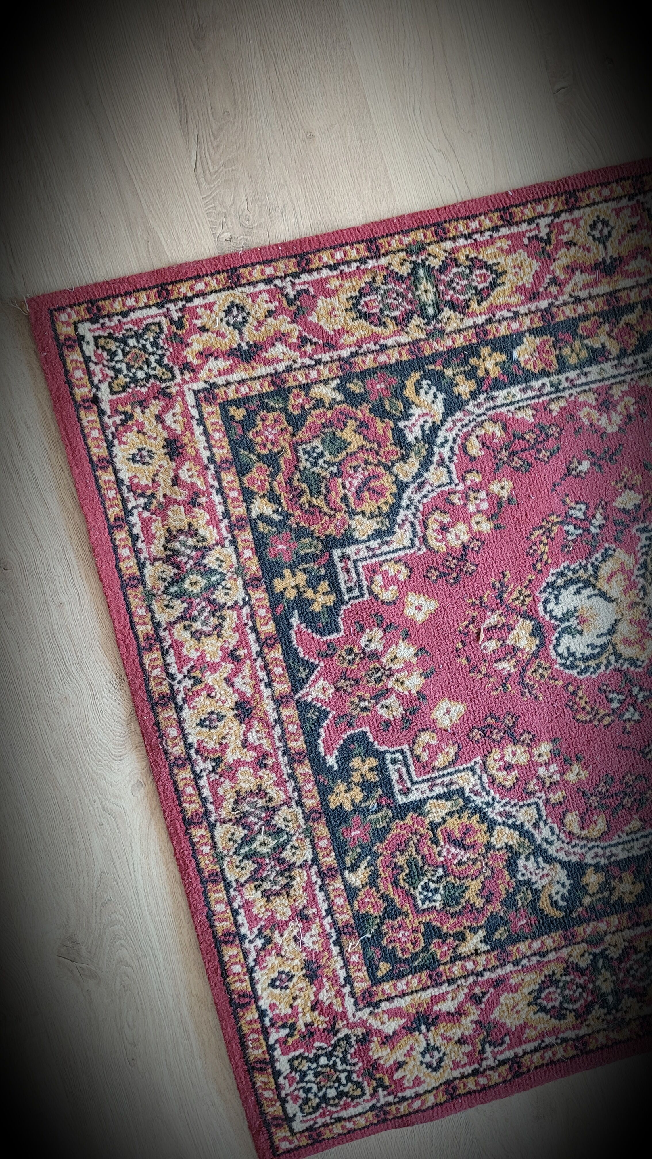 Wool and red cotton carpets