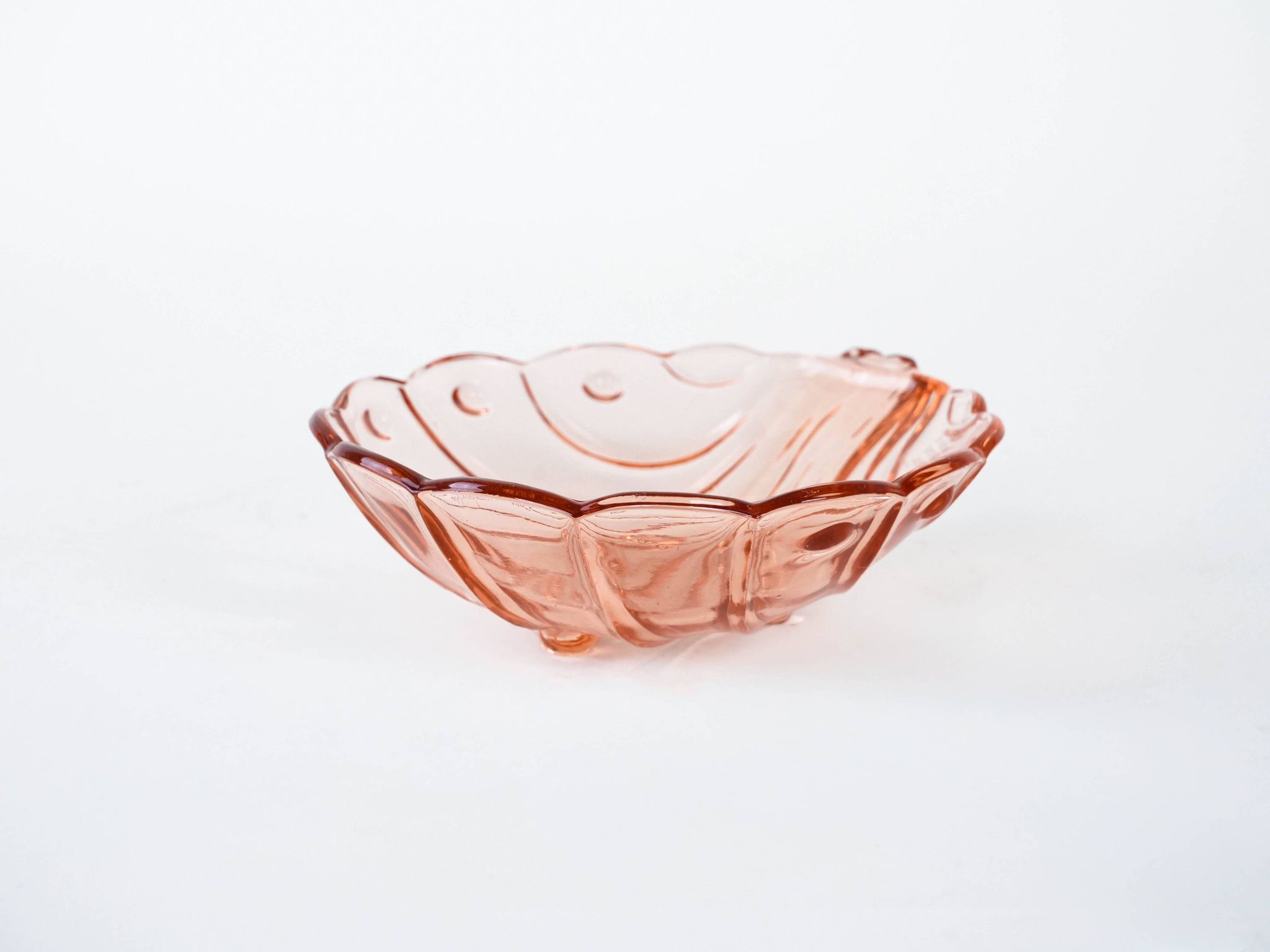 Glass platter, Italian design, 1960s, made in Italy
