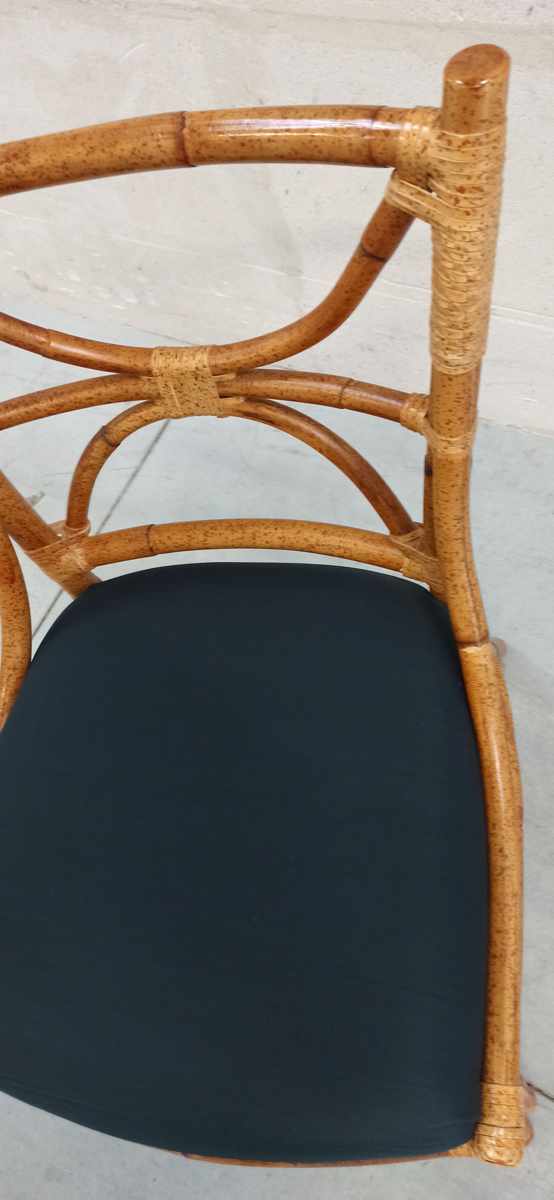 Chaise en bambou Roche Bobois 80's