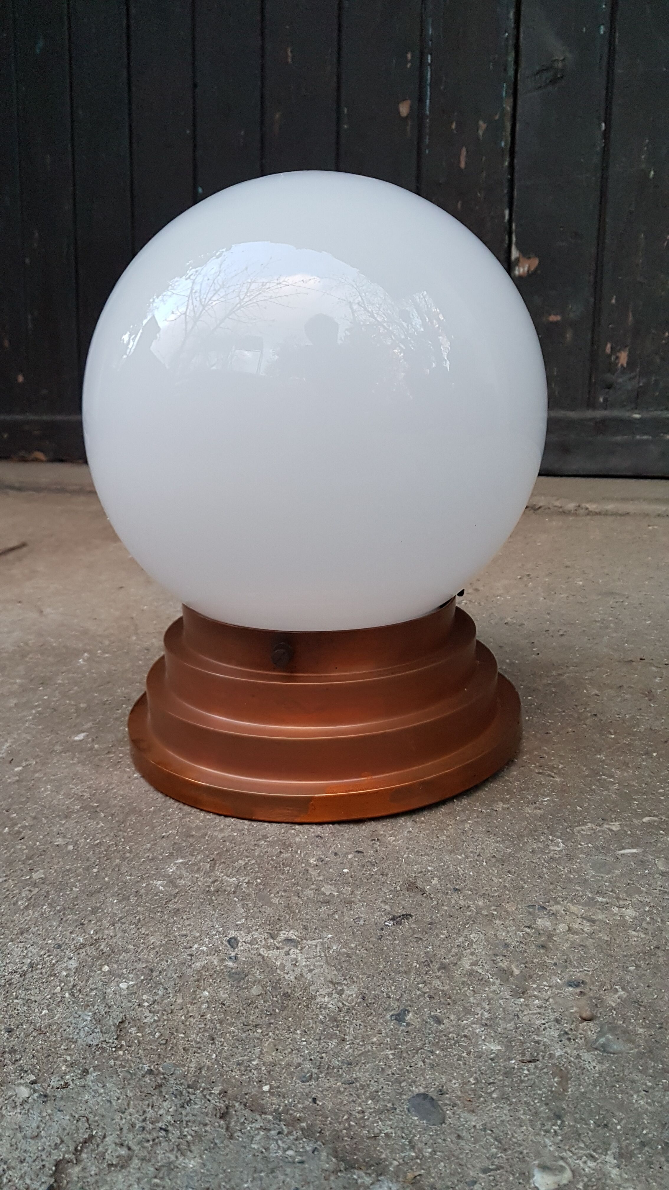 Ceiling light in copper art deco marine