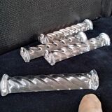 Set of 6 Hungarian crystal knife rests