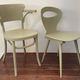 Set of 2 BISTROT wooden seats: BAUMANN chair and LUTERMA armchair.